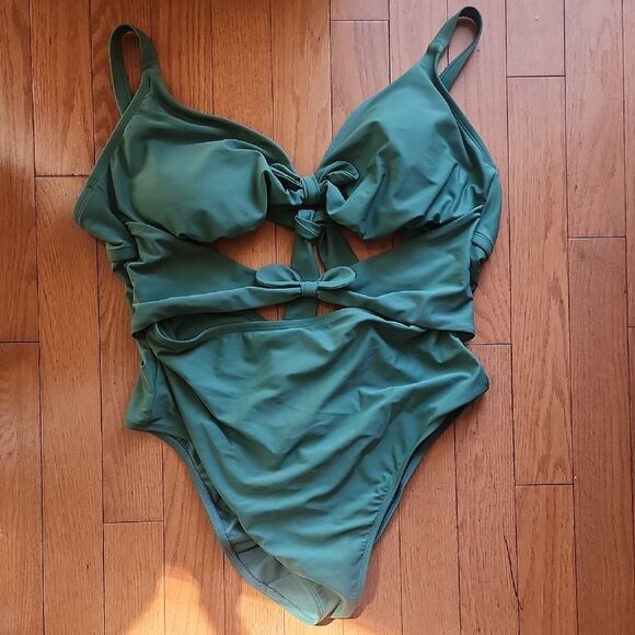 Adore Me Sage Green Swimwear- Women's 2X - Picture 1 of 5